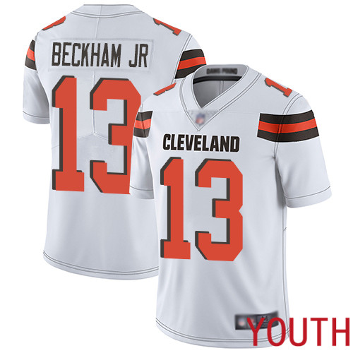 Cleveland Browns Odell Beckham Jr Youth White Limited Jersey 13 NFL Football Road Vapor Untouchable